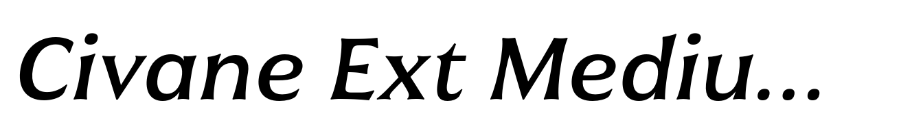 Civane Ext Medium Italic